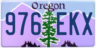 OR license plate 976EKX