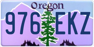 OR license plate 976EKZ