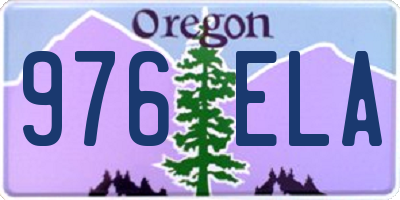 OR license plate 976ELA