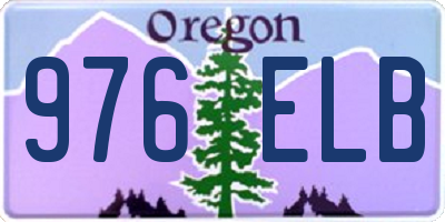 OR license plate 976ELB