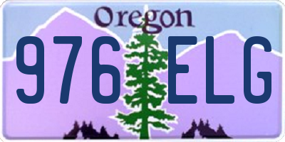 OR license plate 976ELG