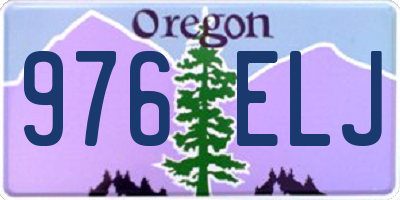 OR license plate 976ELJ
