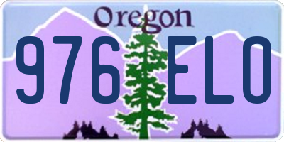 OR license plate 976ELO