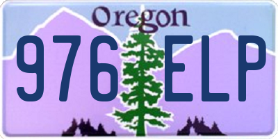 OR license plate 976ELP