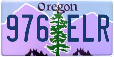 OR license plate 976ELR