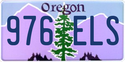 OR license plate 976ELS