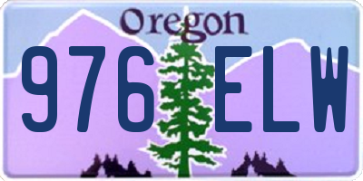 OR license plate 976ELW