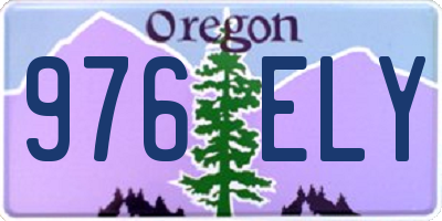 OR license plate 976ELY