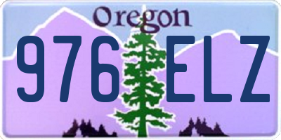 OR license plate 976ELZ