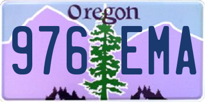 OR license plate 976EMA