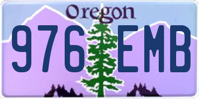 OR license plate 976EMB