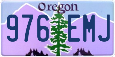OR license plate 976EMJ