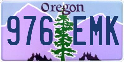 OR license plate 976EMK