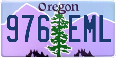OR license plate 976EML