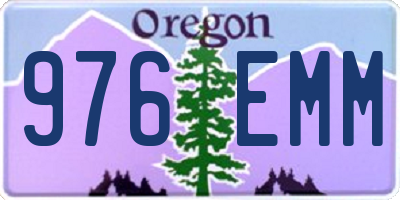 OR license plate 976EMM