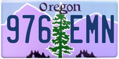 OR license plate 976EMN