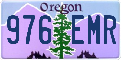 OR license plate 976EMR