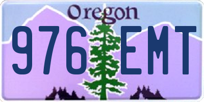 OR license plate 976EMT