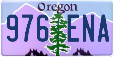 OR license plate 976ENA