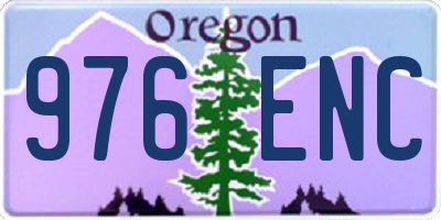 OR license plate 976ENC