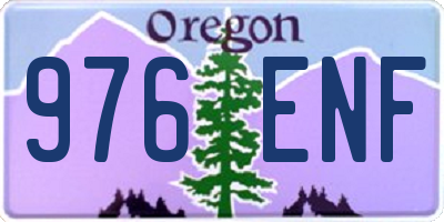 OR license plate 976ENF