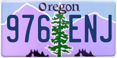 OR license plate 976ENJ