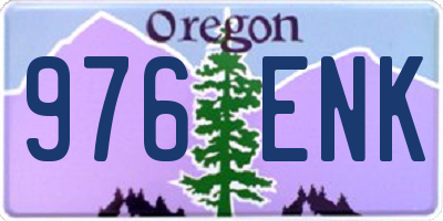 OR license plate 976ENK