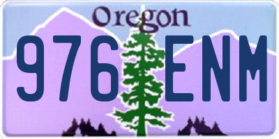 OR license plate 976ENM