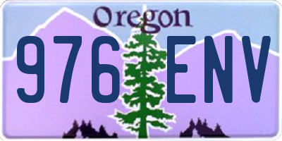 OR license plate 976ENV