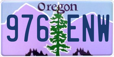 OR license plate 976ENW