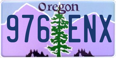 OR license plate 976ENX