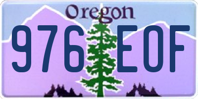 OR license plate 976EOF