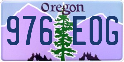 OR license plate 976EOG