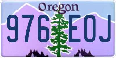 OR license plate 976EOJ