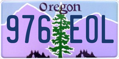 OR license plate 976EOL