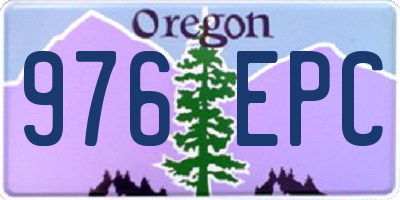 OR license plate 976EPC