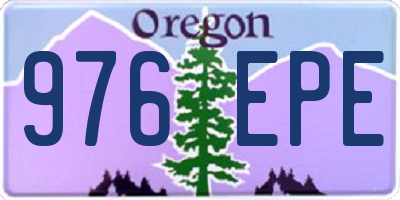 OR license plate 976EPE