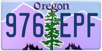 OR license plate 976EPF