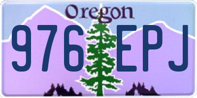 OR license plate 976EPJ