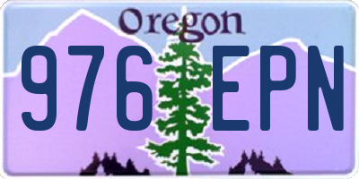 OR license plate 976EPN