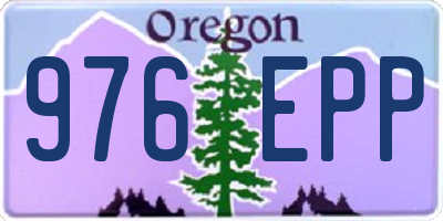 OR license plate 976EPP