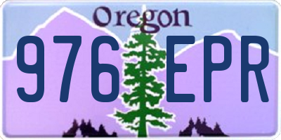 OR license plate 976EPR