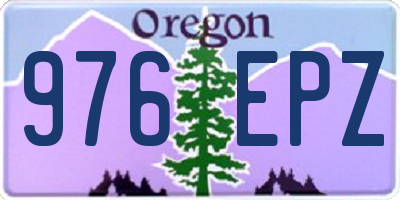 OR license plate 976EPZ