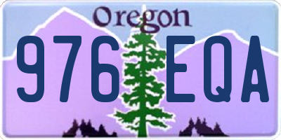 OR license plate 976EQA
