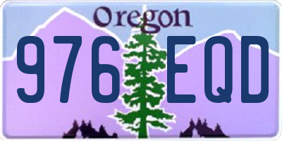 OR license plate 976EQD
