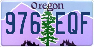 OR license plate 976EQF