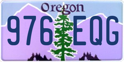 OR license plate 976EQG