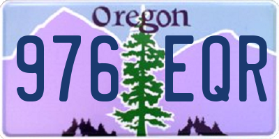 OR license plate 976EQR
