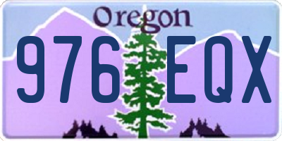 OR license plate 976EQX