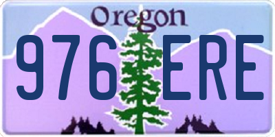 OR license plate 976ERE